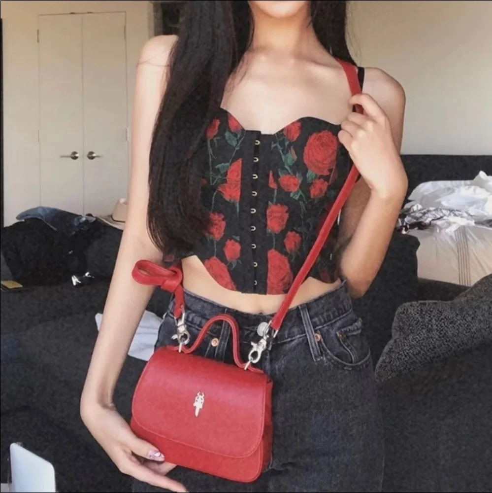 For Love and Lemons Rose Corset Top - Picture 1 of 13